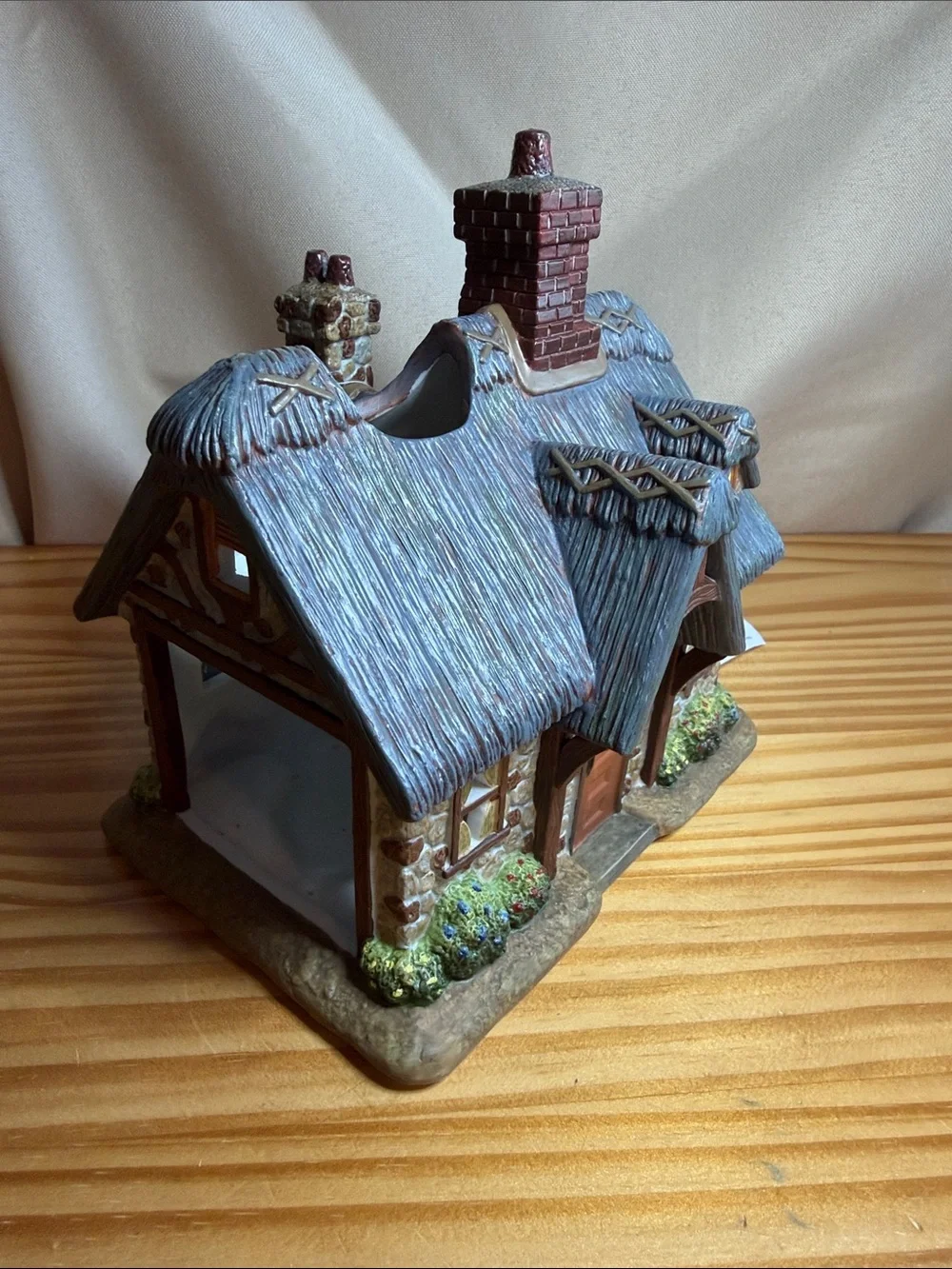 NIB 2006 Thomas Kinkade Stillwater Cottage Candle Holder Home Interiors 12648